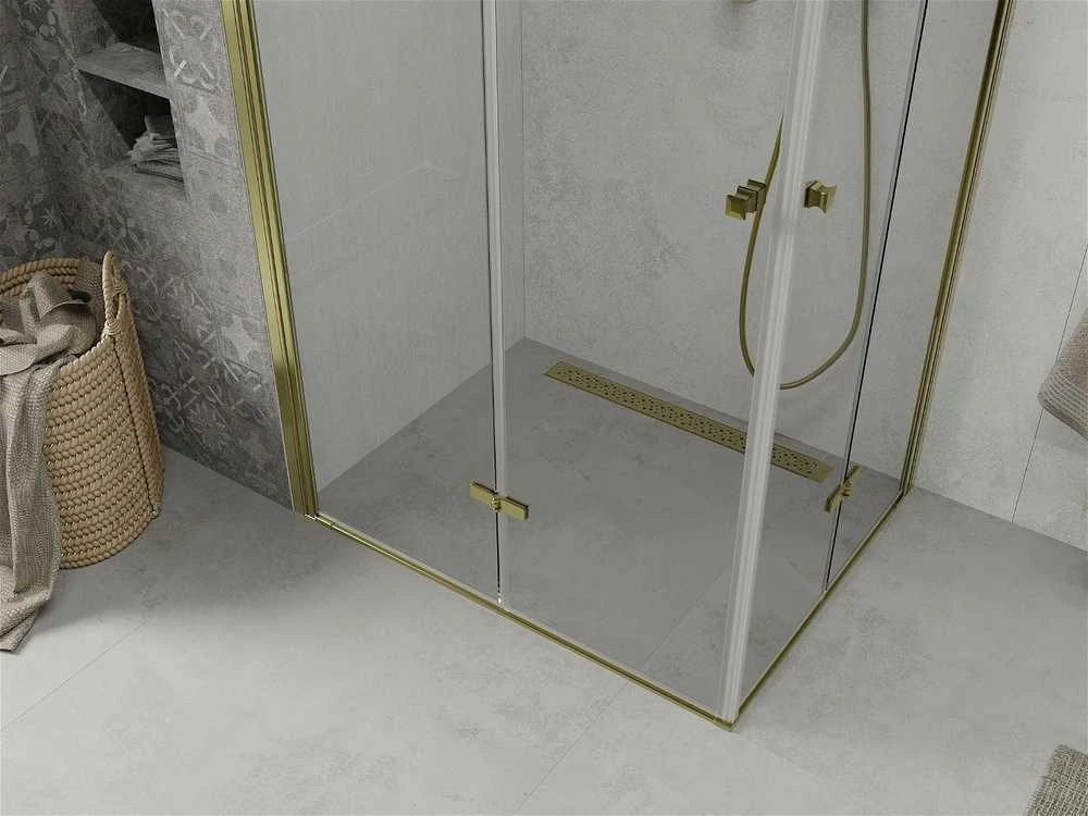 Dušo kabina Mexen Lima DUO, Gold, 90 x 80 cm