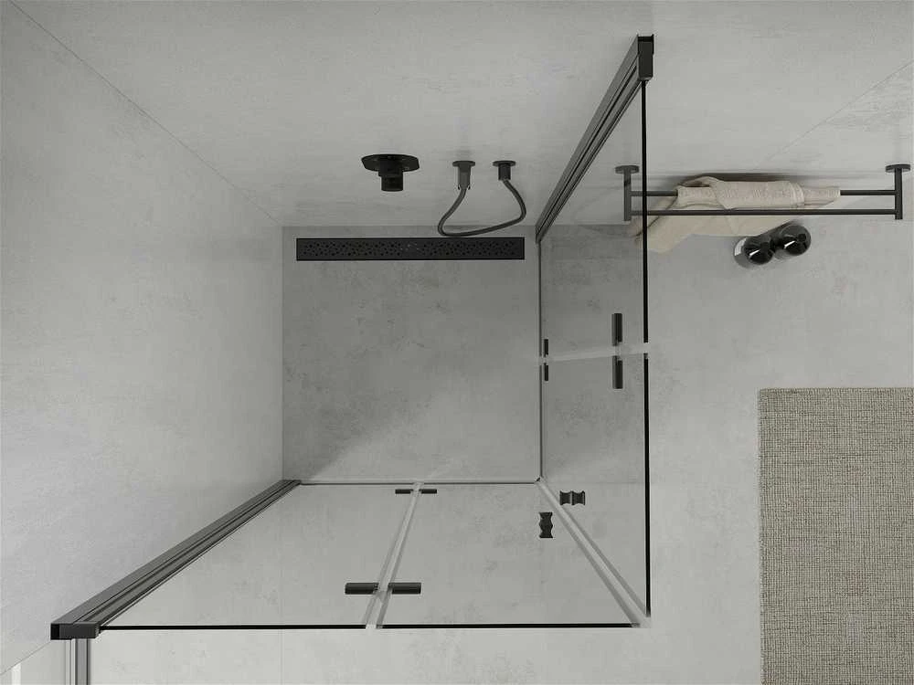 Dušo kabina Mexen Lima DUO, 90x90 cm, Juodas