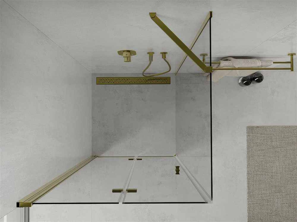 Dušo kabina Mexen Lima, Gold, 70 x 70 cm