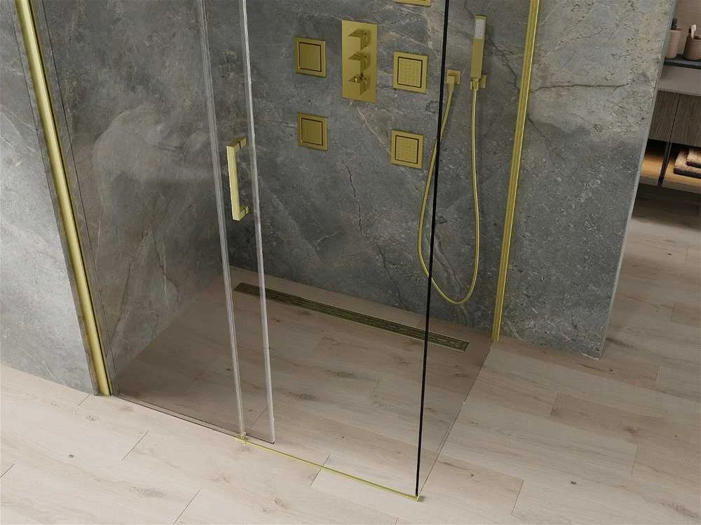 Dušo kabina Mexen Omega, Gold, 100 x 80 cm