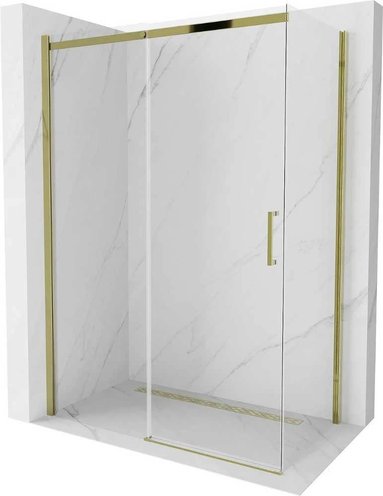 Dušo kabina Mexen Omega, Gold, 140 x 80 cm