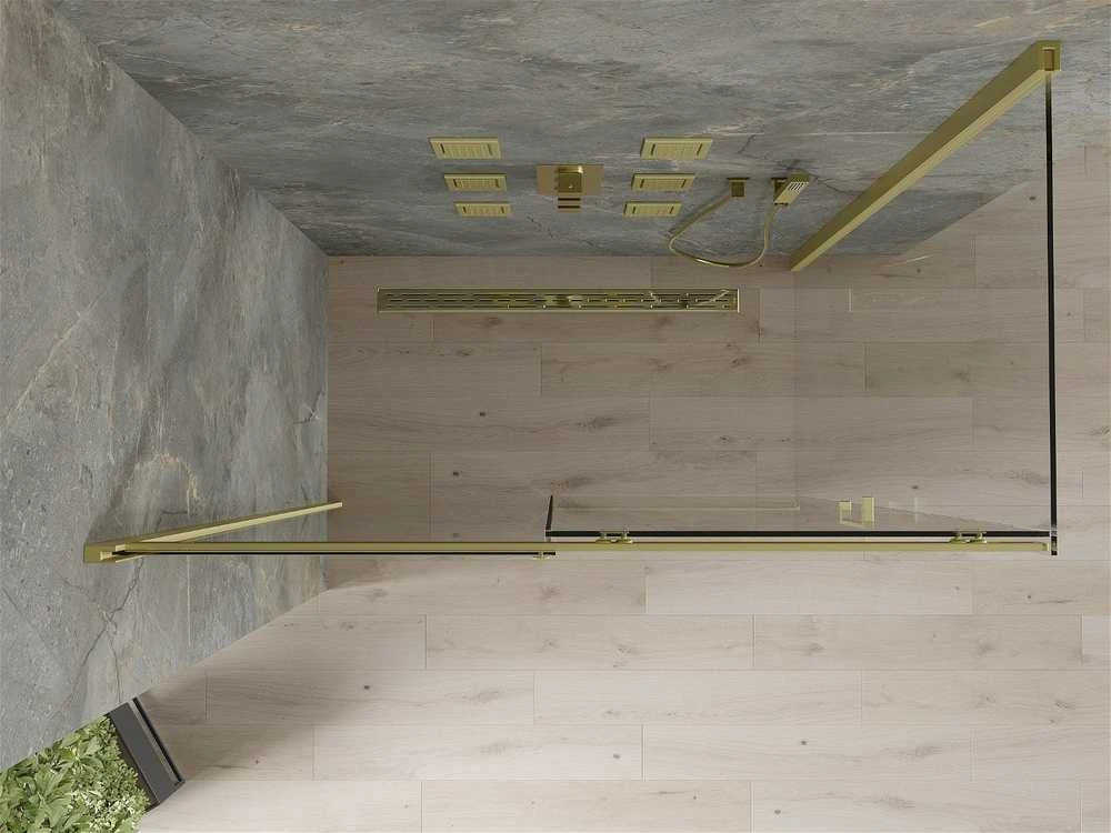 Dušo kabina Mexen Omega, Gold, 140 x 80 cm