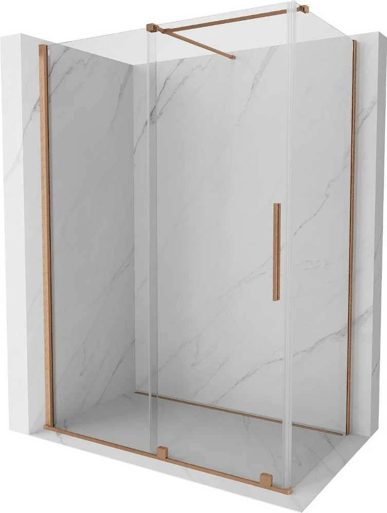 Dušo kabina Mexen Velar, Brushed copper, 160 x 85 cm