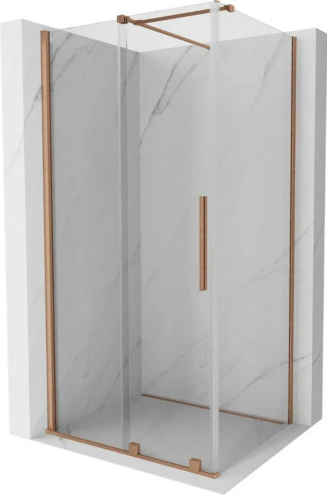 Dušo kabina Mexen Velar, Brushed copper, 140 x 90 cm