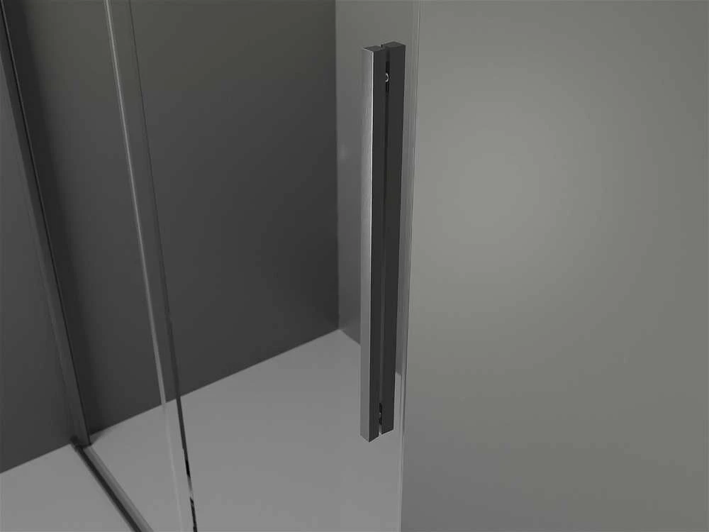 Dušo kabina Mexen Velar, Brushed gun pilka, 100 x 110 cm