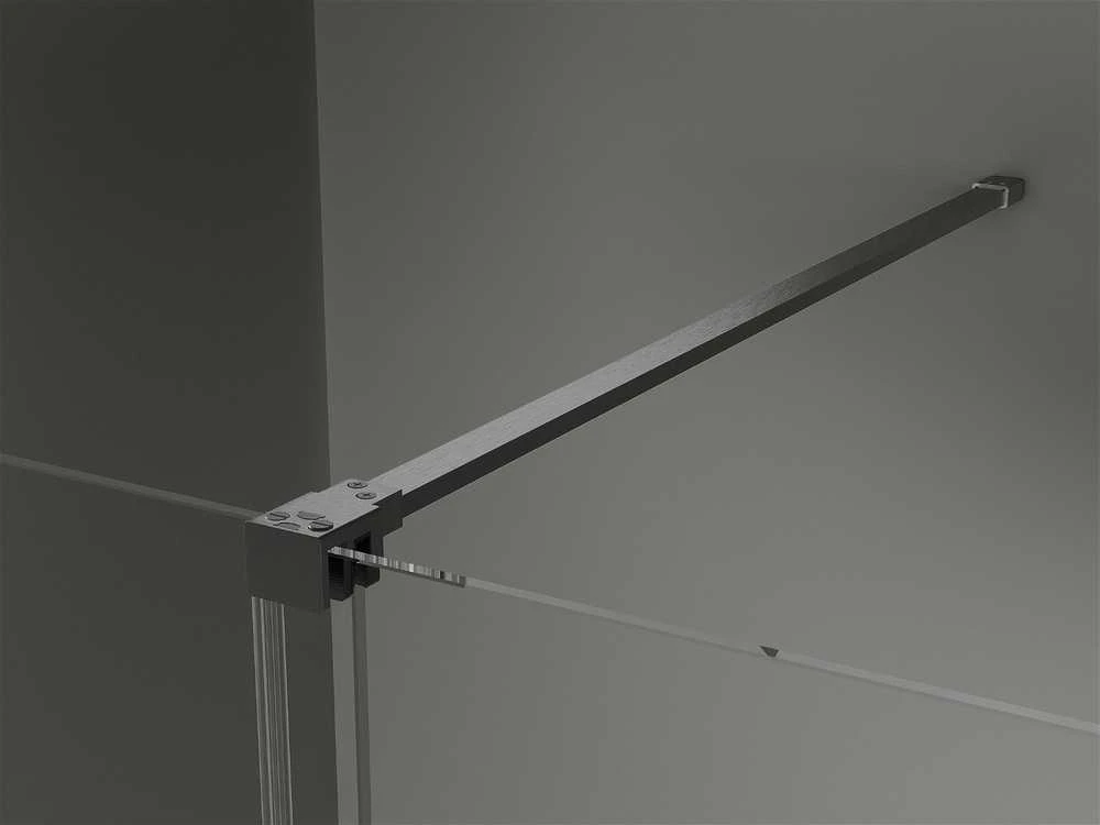 Dušo kabina Mexen Velar, Brushed gun pilka, 100 x 75 cm