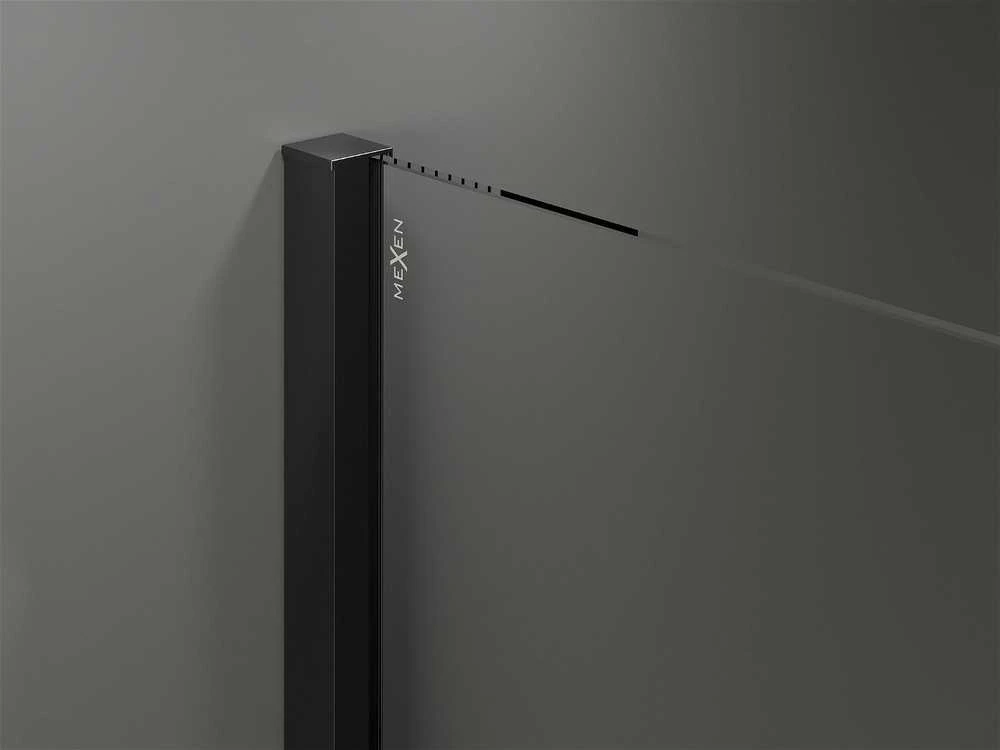 Dušo kabina Mexen Velar, Juodas, 140 x 100 cm