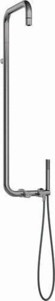 Dušo komplektas su maišytuvu Deante Silia NQS_F4XM, Brushed steel
