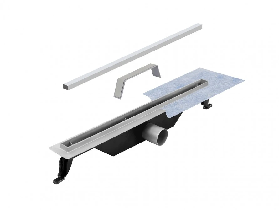 Dušo latakas Besco Virgo Slim, Chrome, 60 cm
