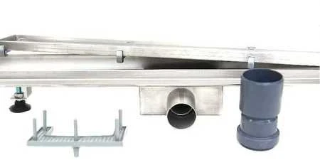 Dušo latakas įklijuojamai plytelei Laveo Plado, 60 cm, Steel
