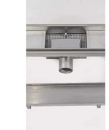 Dušo latakas įklijuojamai plytelei Laveo Plado, 80 cm, Steel