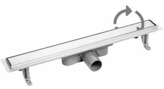 Dušo latakas Laveo Basso 2in1, 70 cm, Gold