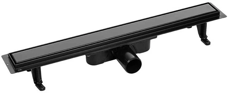 Dušo latakas Laveo Basso 2in1, 80 cm, Juodas
