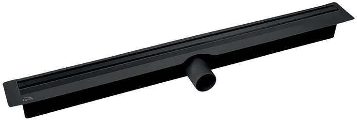 Dušo latakas Laveo Slim, 100 cm, Juodas