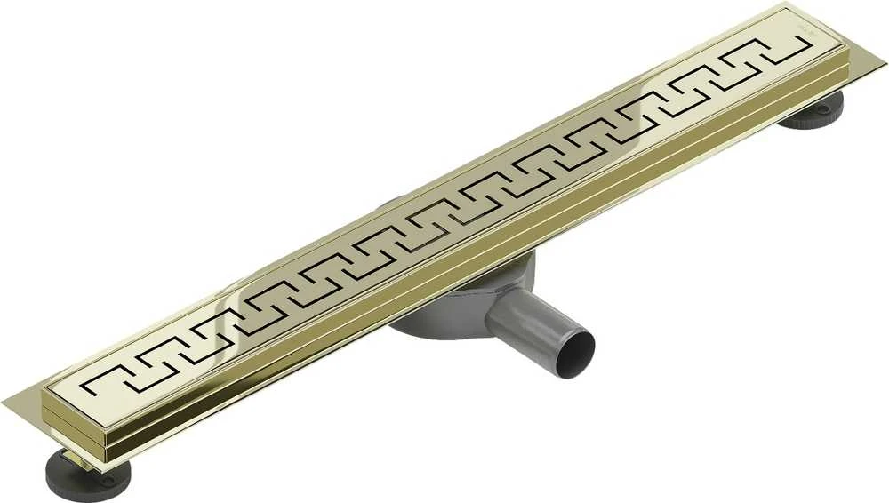 Dušo latakas Mexen Flat 360 Athens, Gold, 70 cm