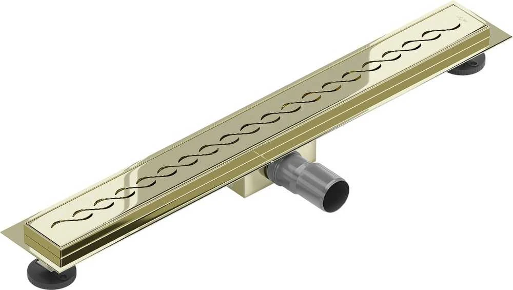 Dušo latakas Mexen Flat 360 Classic, Gold, 60 cm