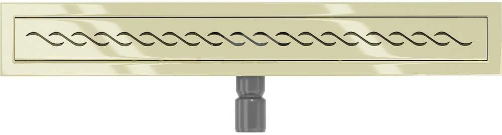 Dušo latakas Mexen Flat 360 Classic, Gold, 100 cm
