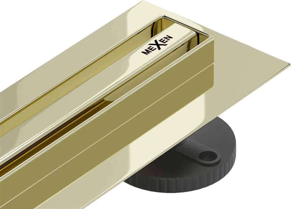Dušo latakas Mexen Flat 360 Slim, Gold, 110 cm