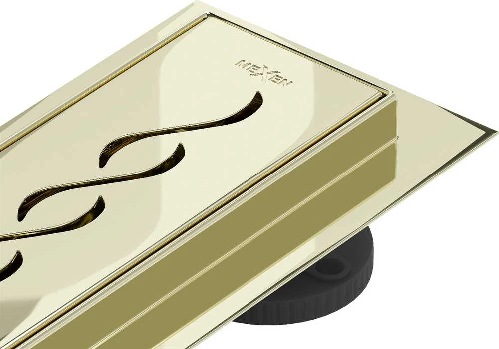 Dušo latakas Mexen Flat Classic, Gold, 90 cm