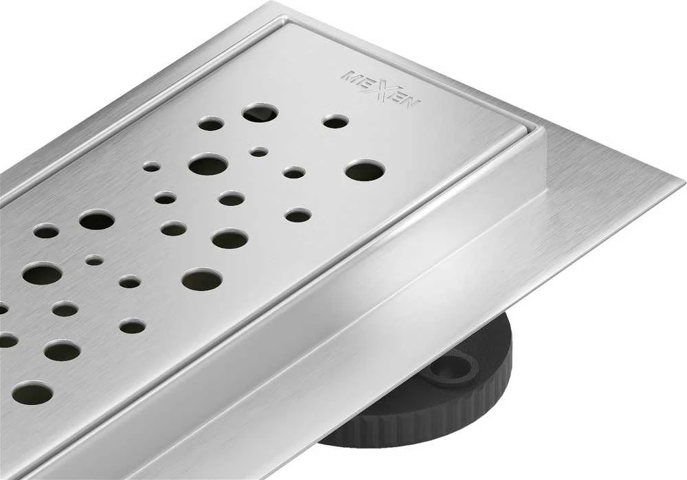 Dušo latakas Mexen Flat Dots, Chrome, 50 cm