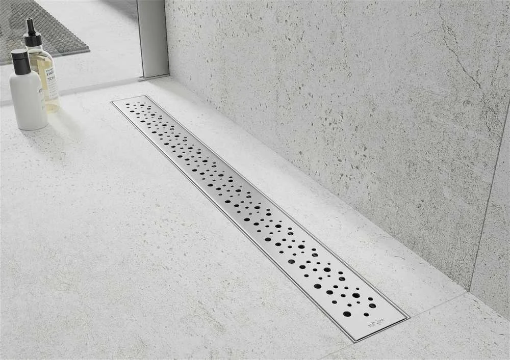 Dušo latakas Mexen Flat Dots, Chrome, 60 cm