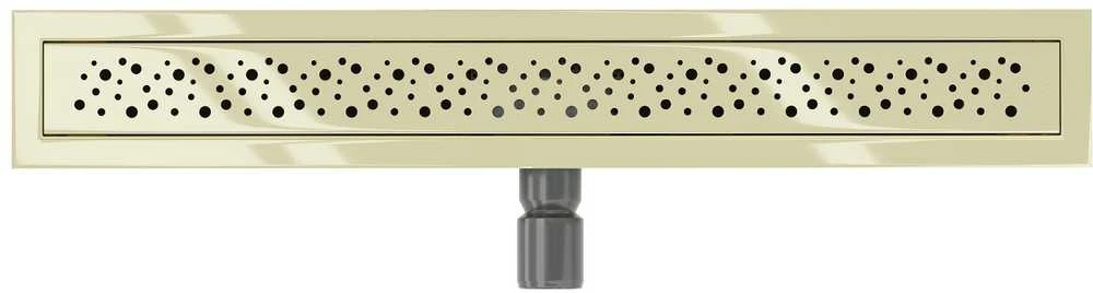 Dušo latakas Mexen Flat Dots, Gold, 60 cm