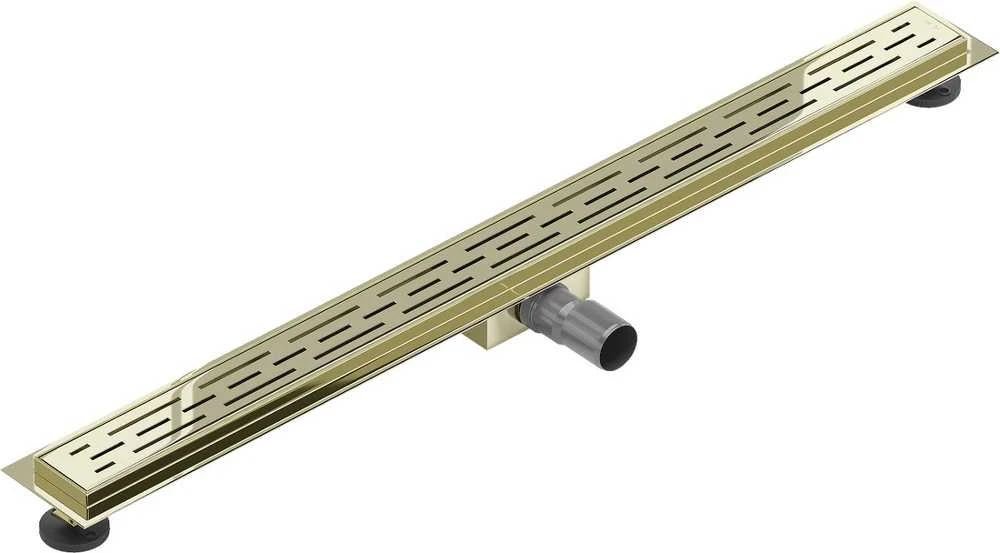 Dušo latakas Mexen Flat Lines, Gold, 90 cm