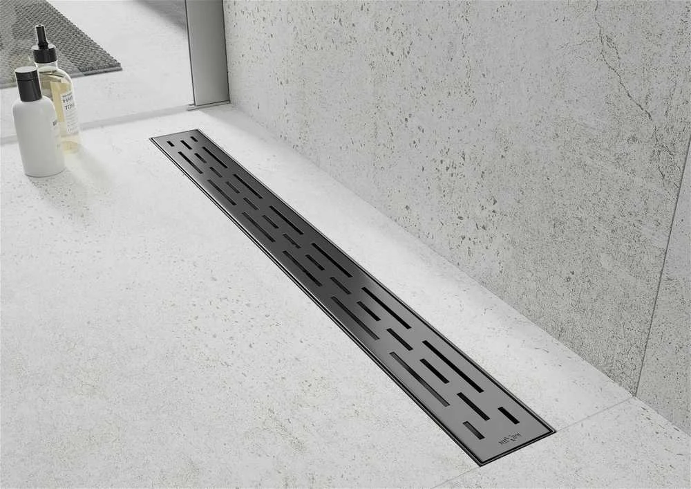 Dušo latakas Mexen Flat Lines, Juodas, 50 cm