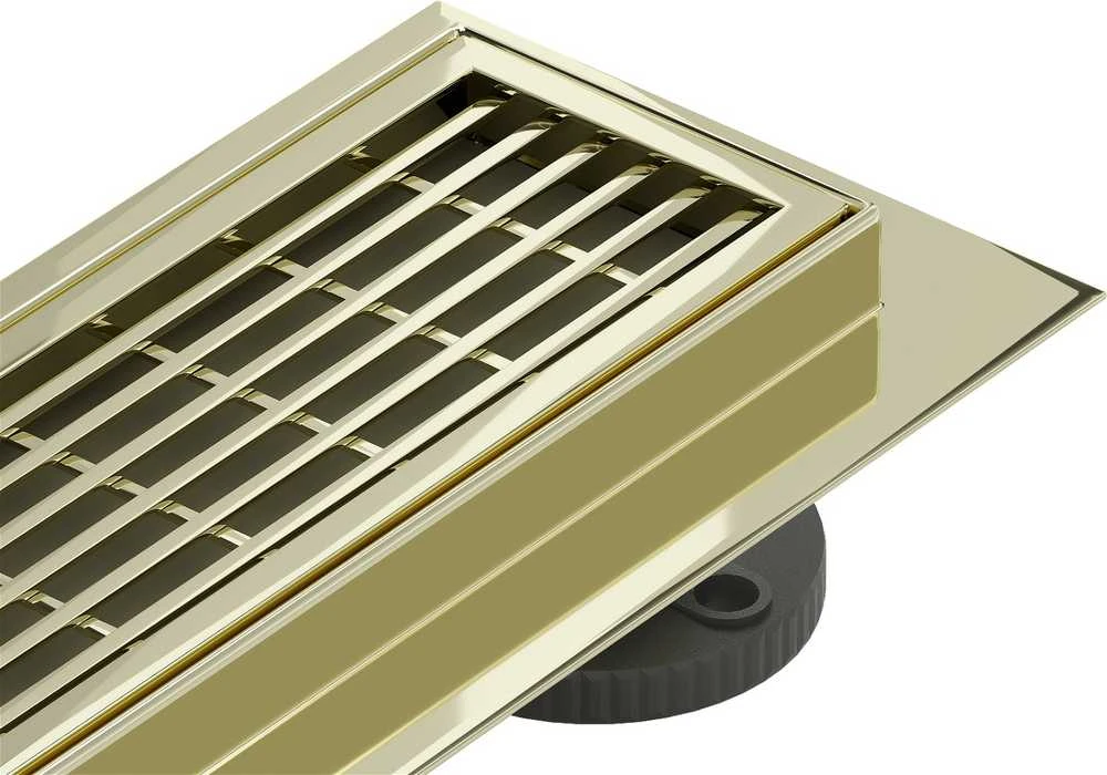 Dušo latakas Mexen Flat M33, Gold, 100 cm