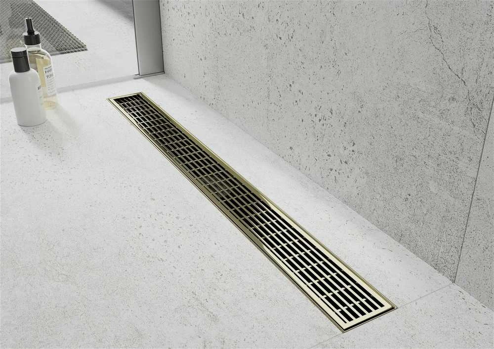 Dušo latakas Mexen Flat M33, Gold, 90 cm