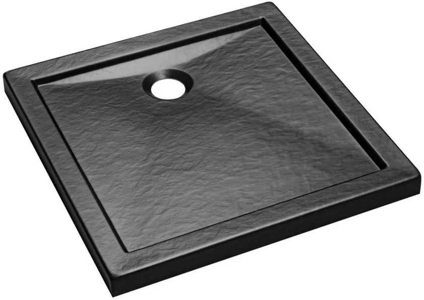 Dušo padėklas Besco Aquarius SlimLine Stone Effect New, 90 x 90 x 5,5 cm