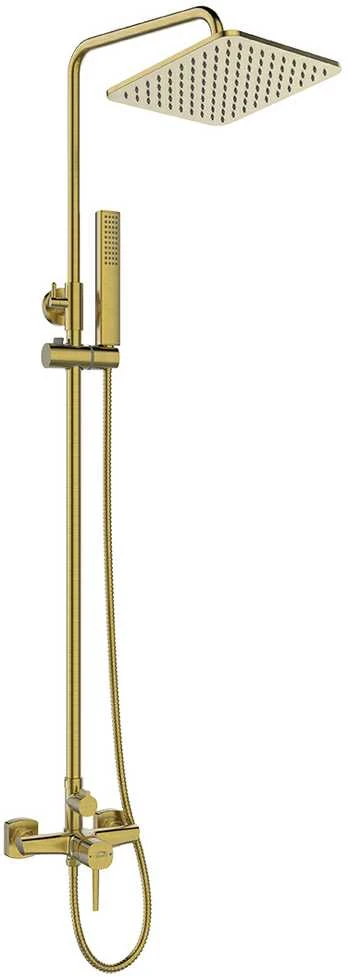 Dušo sistema su maišytuvu Laveo Pola, Brushed Gold