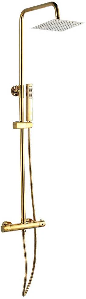 Dušo sistema su termostatiniu maišytuvu Laveo Pola, Gold