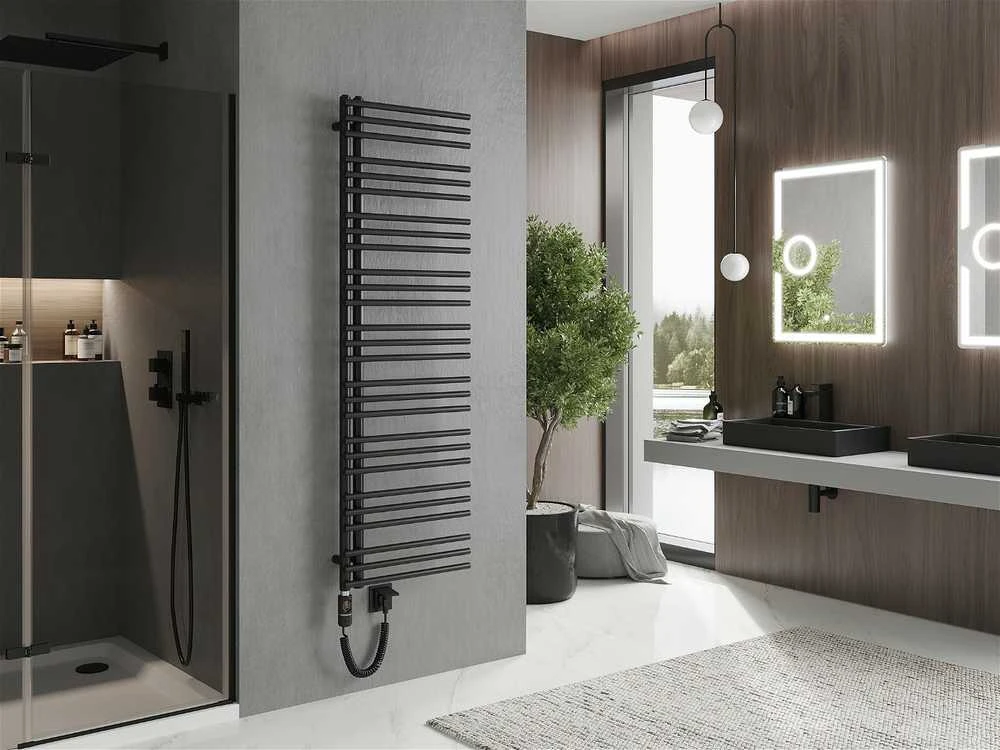 Elektrinis rankšluosčių džiovintuvas Mexen Neptun, 1600 x 500 mm, 900 W, juodas