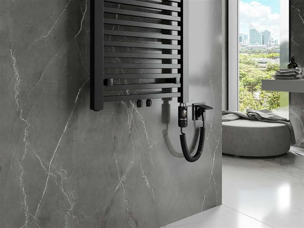 Elektrinis rankšluosčių džiovintuvas Mexen Pluton, 1200 x 600 mm, 900 W, juodas