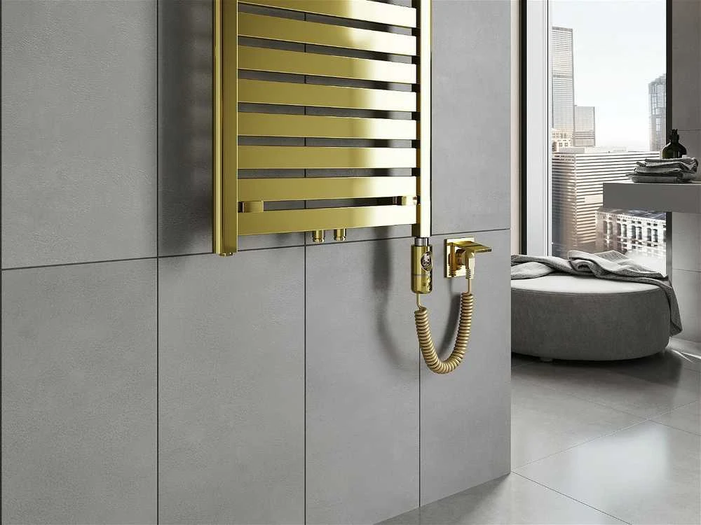 Elektrinis rankšluosčių džiovintuvas Mexen Uran, 800 x 600 mm, 300 W, aukso
