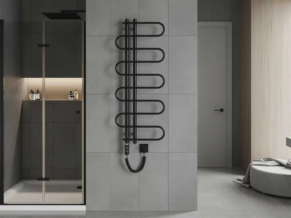 Elektrinis rankšluosčių džiovintuvas Mexen Kiso, 1250 x 500 mm, 300 W, juodas