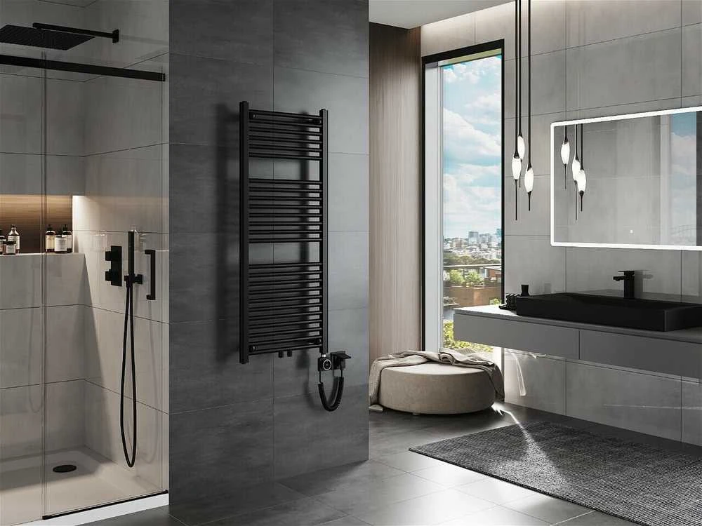 Elektrinis rankšluosčių džiovintuvas Mexen Mars, 1200 x 500 mm, 500 W, juodas