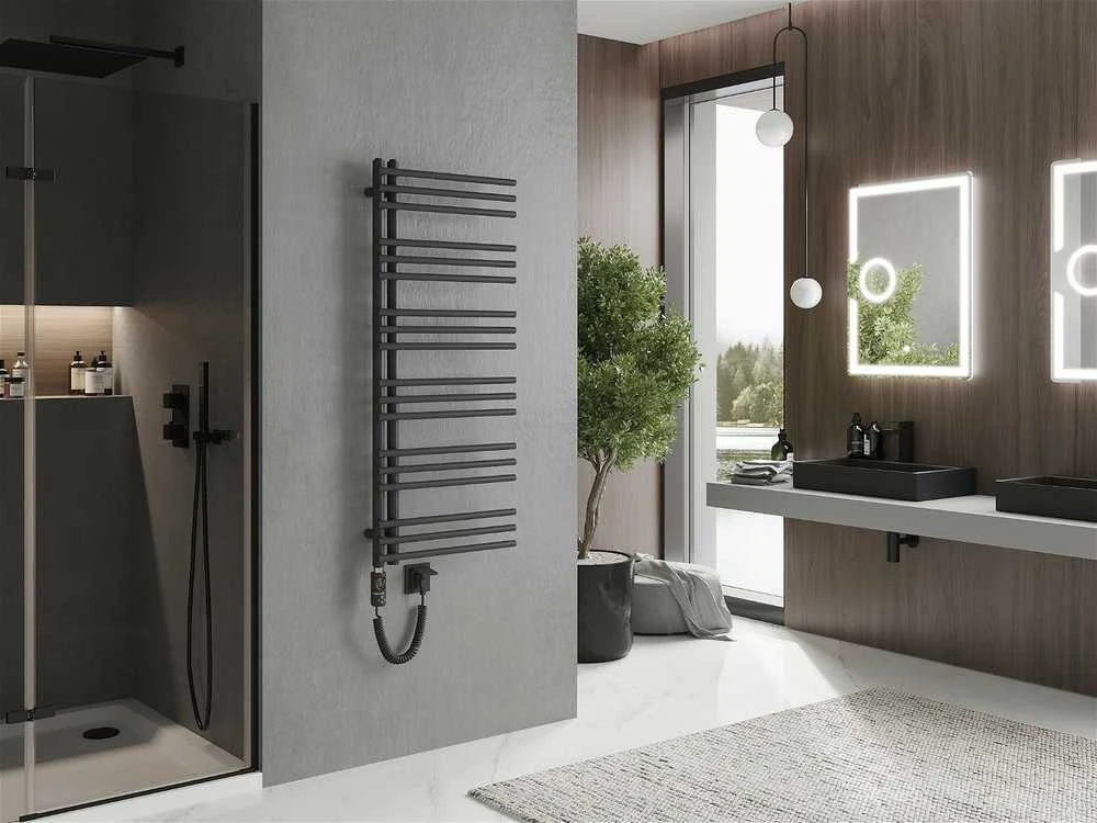 Elektrinis rankšluosčių džiovintuvas Mexen Neptun, 1200 x 500 mm, 600 W, antracitas