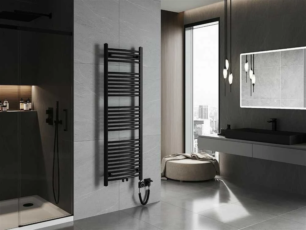 Elektrinis rankšluosčių džiovintuvas Mexen Ares, 1500 x 500 mm, 600 W, juodas