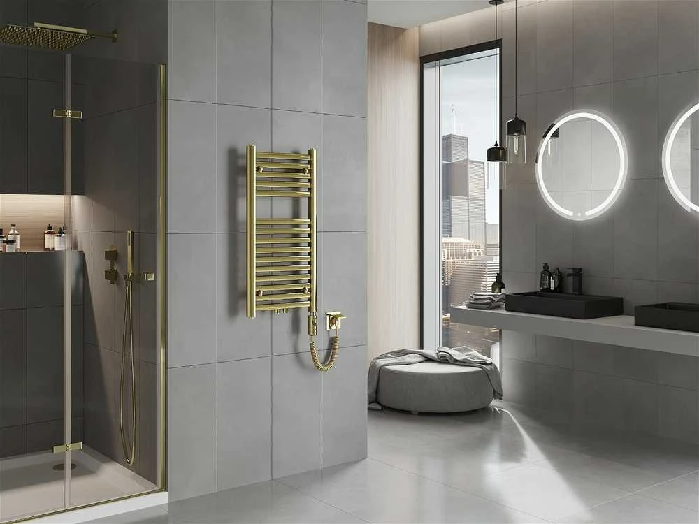 Elektrinis rankšluosčių džiovintuvas Mexen Hades, 800 x 400 mm, 300 W, aukso