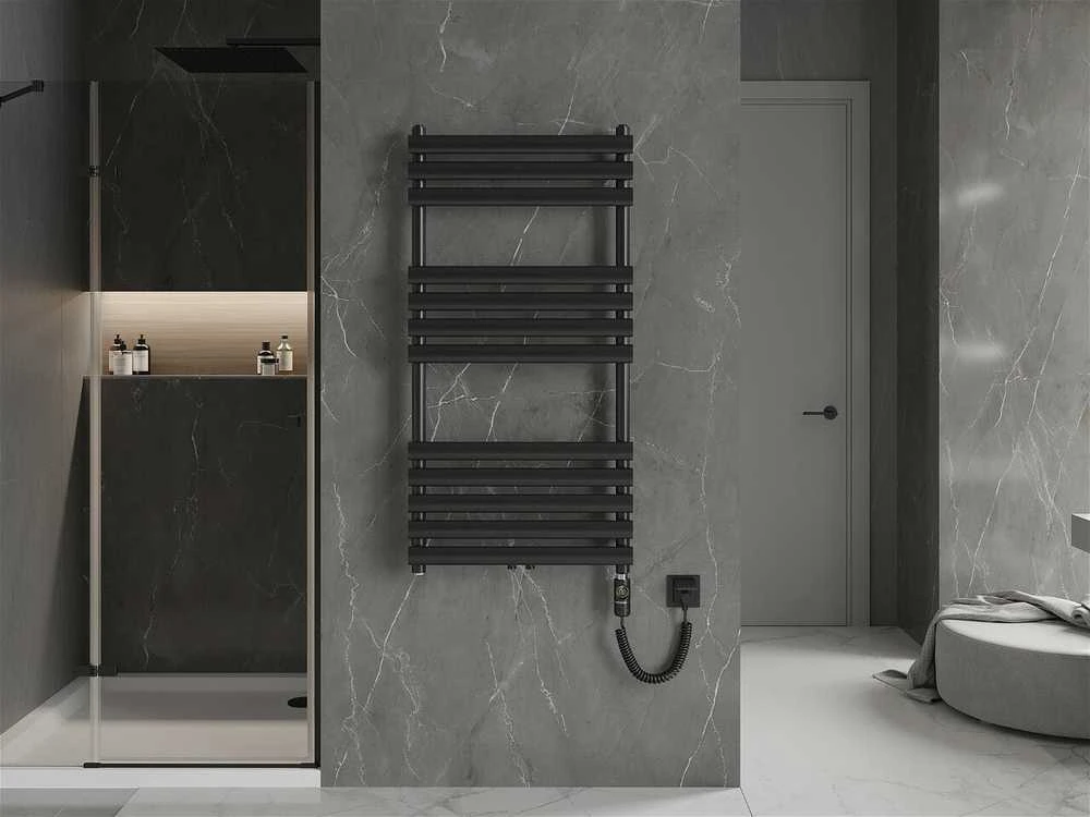 Elektrinis rankšluosčių džiovintuvas Mexen Jowisz, 1200 x 600 mm, 600 W, juodas