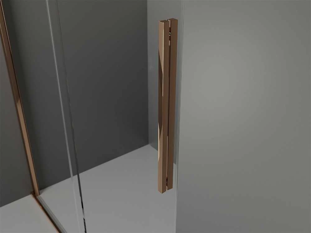 Dušo kabina Mexen Velar, Rose auksinis, 150 x 80 cm