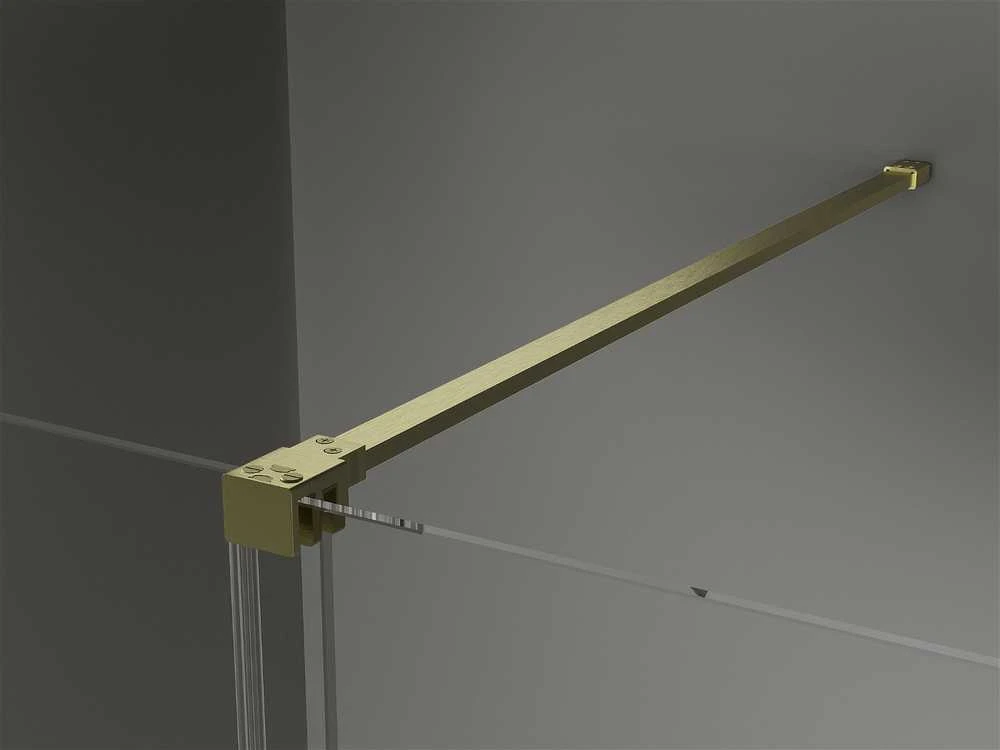Stumdomos dušo durys Mexen Velar, Brushed auksinis, 120 cm