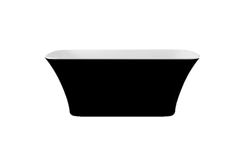 Vonia Besco Assos S-Line Juodas&Baltas Matt, 160 x 70 cm, su klik-klak auksinis valomu iš viršaus