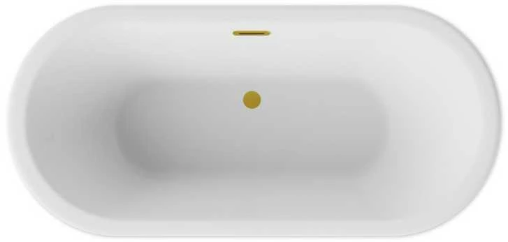 Vonia Besco Ziva Glam Sidabrinis, 160 x 75 cm, su sifonu su persipylimu slim auksinis