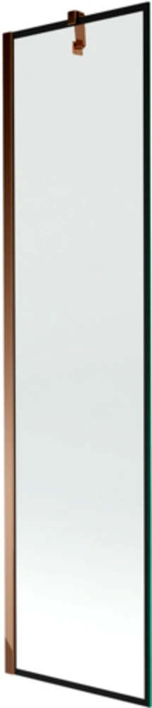 Vonios sienelė Mexen Next I, Rose auksinis/Juodas frame, 50 x 150 cm