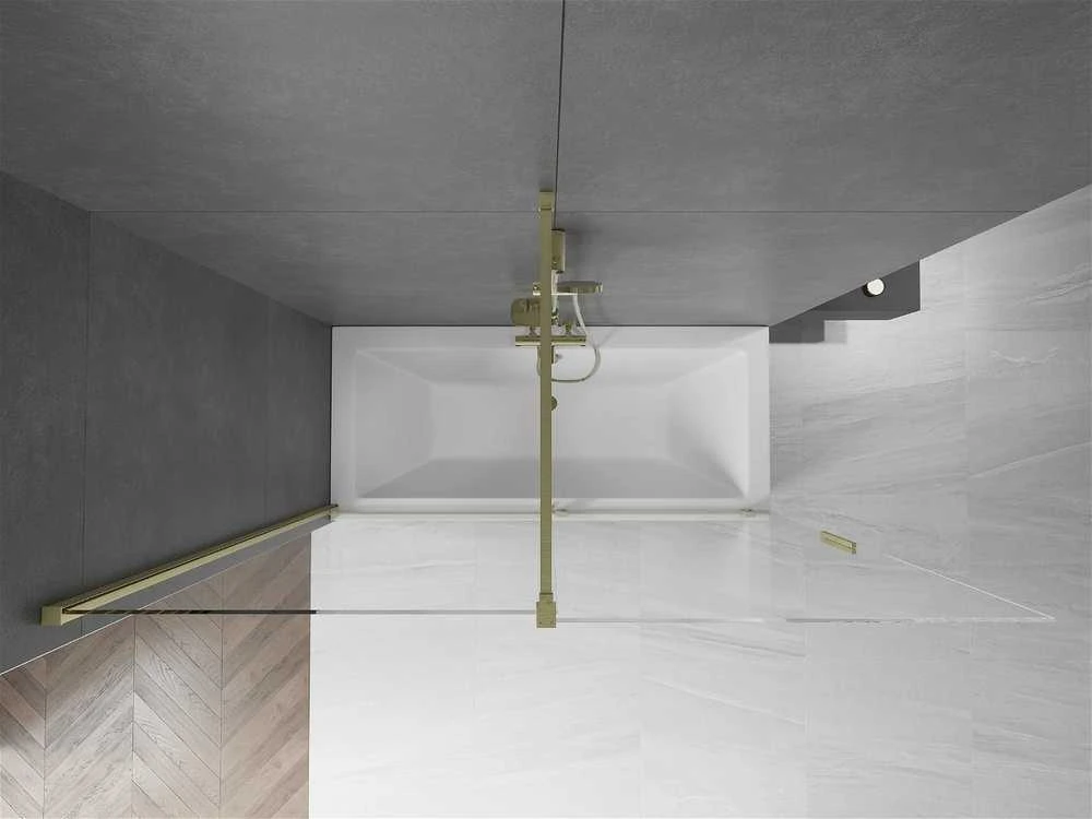 Vonios sienelė Mexen Velar II, Brushed auksinis, 70 x 150 cm