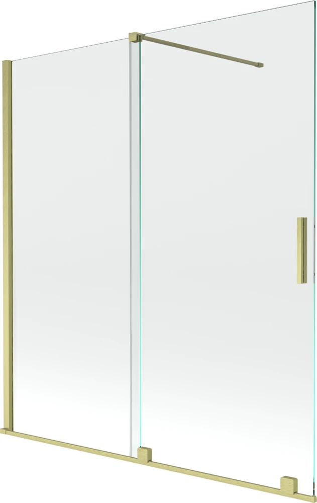 Vonios sienelė Mexen Velar II, Brushed auksinis, 150 x 150 cm
