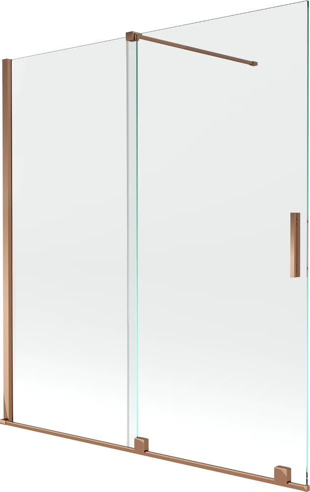 Vonios sienelė Mexen Velar II, Rose auksinis, 150 x 150 cm